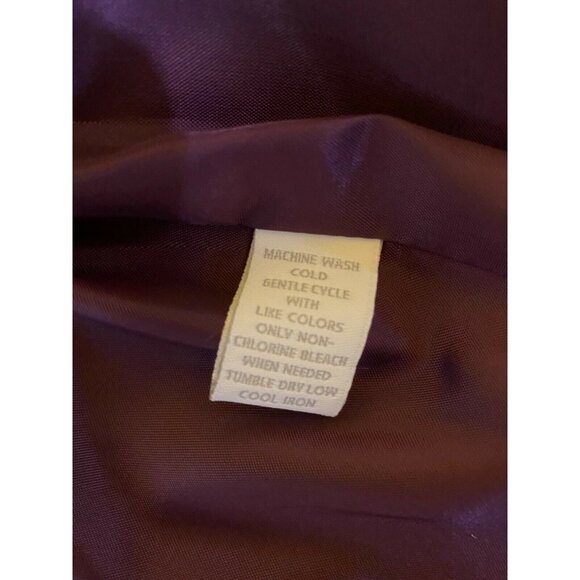 Charter Club L Button Up Jacket Purple Polyester Lining Acrylic Material Shell - Picture 12 of 12